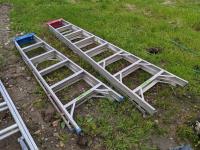 (1) 6 Ft Aluminum Extension Ladder, (1) 8 Ft Aluminum Extension Ladder