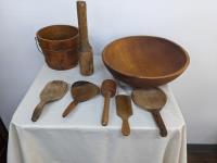 Wooden Kitchen Ware with Dough Bowl