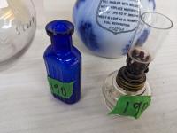 Rexall Leech Jar, Flow Blue Inhaler, Poison Bottle, Vapo Lamp
