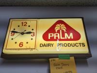 Palm Dairy Clock