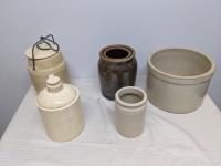 Stoneware with Butter Crock