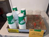 7UP Cups (Glass & Plastic)
