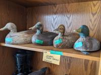 (4) Wooden Duck Decoys