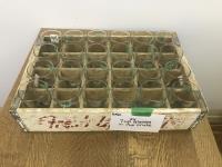 (24) 7Up Glasses in & 7 Up Crate