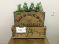 (2) 7 Up Crates with Bottles