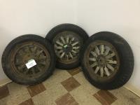 (3) Wooden Spoke Rims with Tires