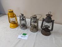    (4) Small Barn Lanterns