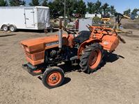 Kubota L1501 2WD Tractor W/ 4 Ft Rotary Tiller