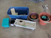 Qty of Miscellaneous Gardening Items and Miscellaneous Tools