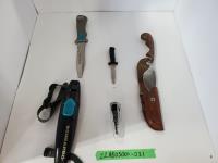 (2) Aqua Knives & Handmade Knife 