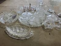 Assortment of Crystal & Glass Items