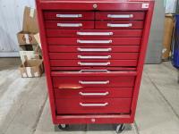 Bench Tool Box with Assorted Tools