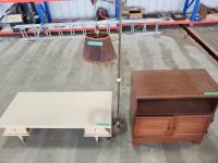 Vintage Coffee Table, Lamp and Cabinet