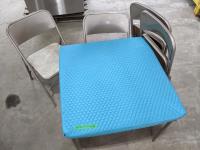 Folding Card Table, and (4) Folding Chairs