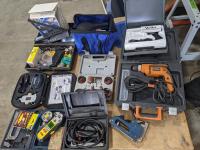 Tote of Assorted Power and Hand Tools