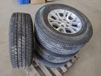 (4) Michelin 275/70R18 Tires On GMC/Chev 6 Bolt Rims