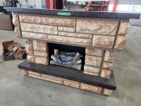 Fireplace w/ Built-in Record Player