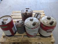 (6) Antique Fuel Cans 