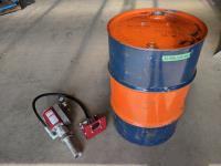Oil Barrel Pump and 90L Golf Oil Barrel