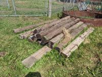 Qty of Various Sized Railroad Ties