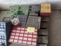 Qty of Bolt Bins w/ Various Bolts, Nuts & Hardware
