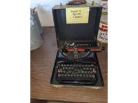 Remmington 5 Typewriter and (2) Lanterns