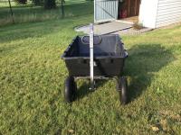 Gorilla Cart Pull Behind Lawn Cart