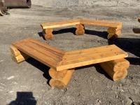 (2) Heavy Duty 100 Inch Custom Build Wood Benches