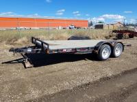 1999 SWS 7 Ft X 16 Ft T/A Flat Deck Utility Trailer