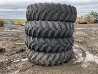 (4) Firestone 20.8R42 Tractor Tires