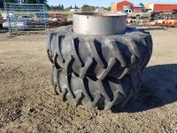 (2) Firestone 20.8-34 Tractor Tires with Rims