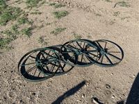 (4) Steel Wagon Wheels