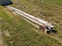 (2) 8 Ft X 8 Inch X 21 Ft I Beams & 12 Inch X 18.5 Ft Channel Iron