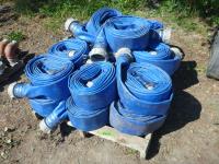    (16) 4 Inch X 50 Ft Lay Flat Hoses