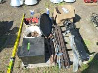    Battery Box, (2) 3 Ton Jack Stands & Miscellaneous Items On Pallet