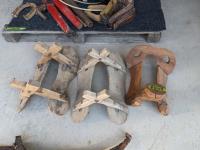    (2) Saw Buck Pack Saddles & (1) Homemade Mexican Saddle Tree