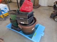    Qty of Miscellaneous Feed Tubs and Buckets