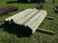 (45±) 8 Ft Pressure Treated Fence Posts