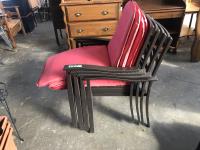    (4) patio Chairs W/ Cushions 
