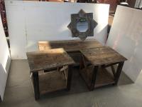    (4) Piece Custom Built Old Barnwoord Furniture