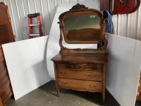    Antique Dresser & Mirror 