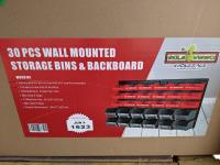 30 Piece Wall Mounted Storage Bin