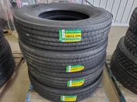 (4) Grizzly 11R24.5 Inch Tires