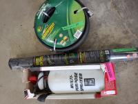 (2) Soaker Hoses, Sprayer and Weed Control