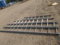 (4) Aluminum Ladder Sections