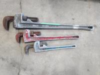 (3) Pipe Wrenches