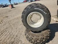 (2) Dunlop 21X7x10 Tires W/Rims
