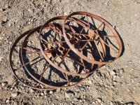 (4) 24 Inch Steel Wheels