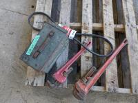 Ridgid Pipe Wrenches, Ammo Box, Ford Belt