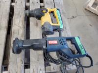 Dewalt Hammer Drill and Ryobi Reciprocating Saw